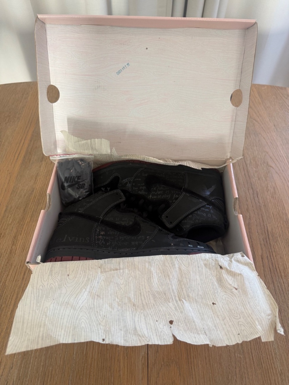 NIKE SB DUNK HIGH NEW SIZE 9.5 MELVINS DARK CHARCOAL BLACK 305050 003 - Picture 3 of 9